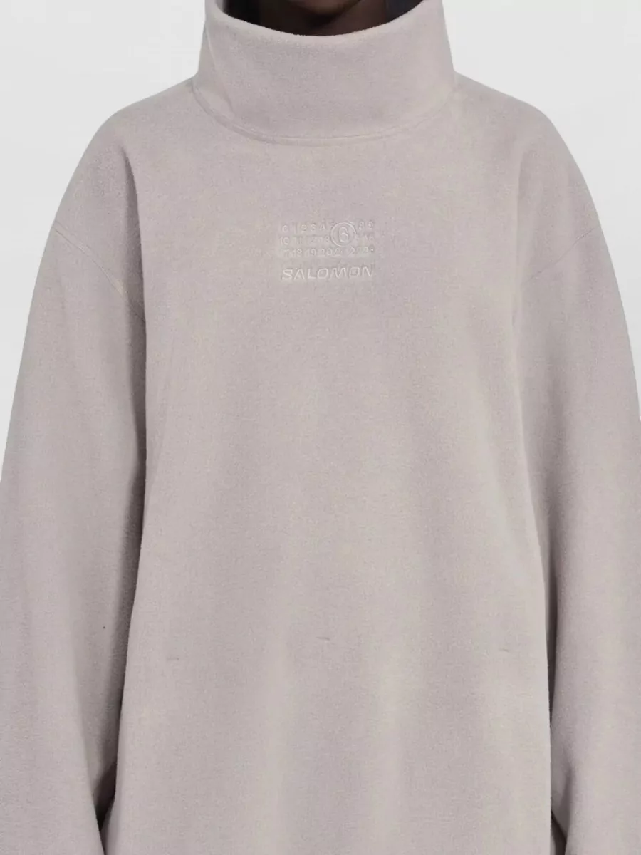 Mm6 Maison Margiela High-Neck Long-Sleeve Top
