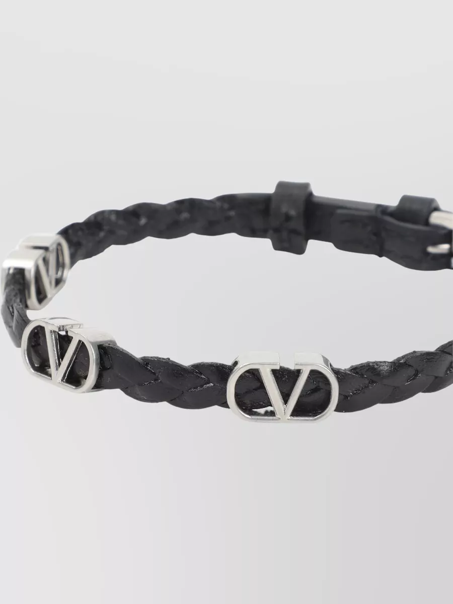 Valentino Garavani Leather Bracelet Belt Loop Design