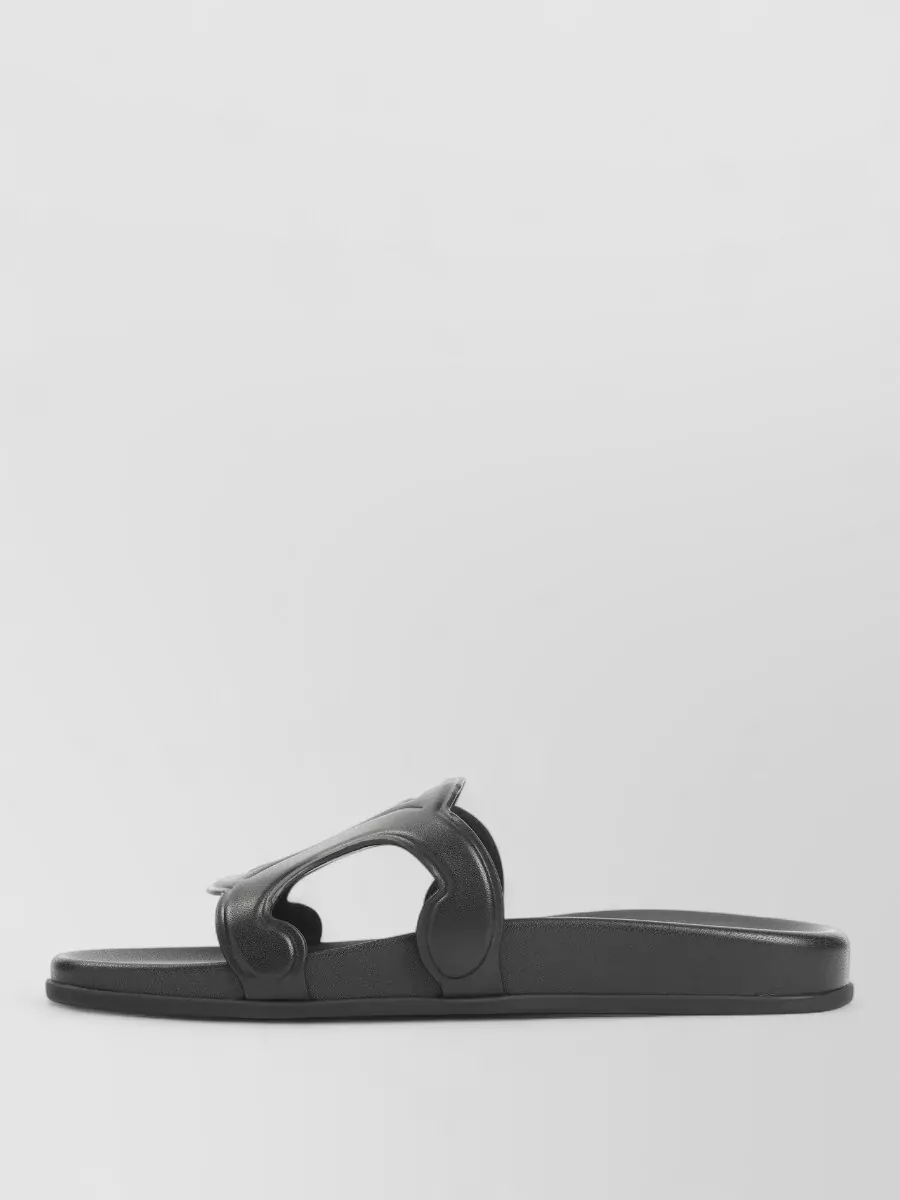 Celine Leather Slide Sandals