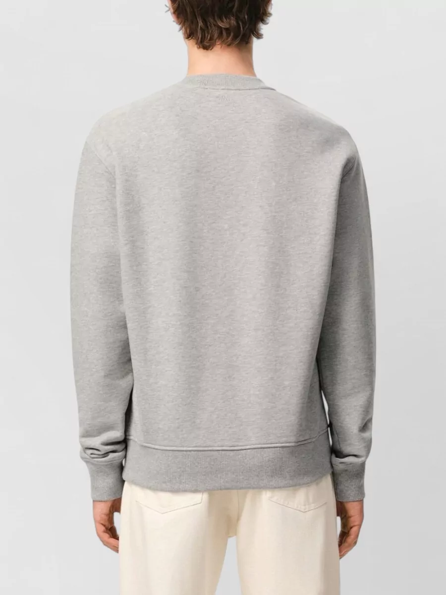 Ami Paris Cotton Crewneck Sweatshirt