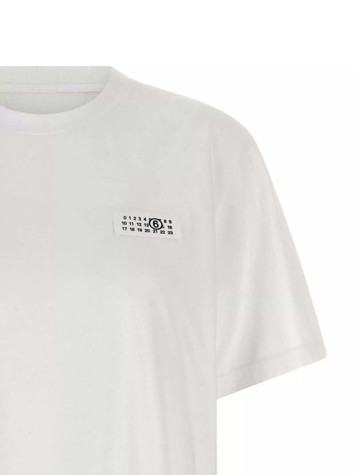 Mm6 Maison Margiela Mm6 By Maison Margiela Numeric Signature T-shirt In White