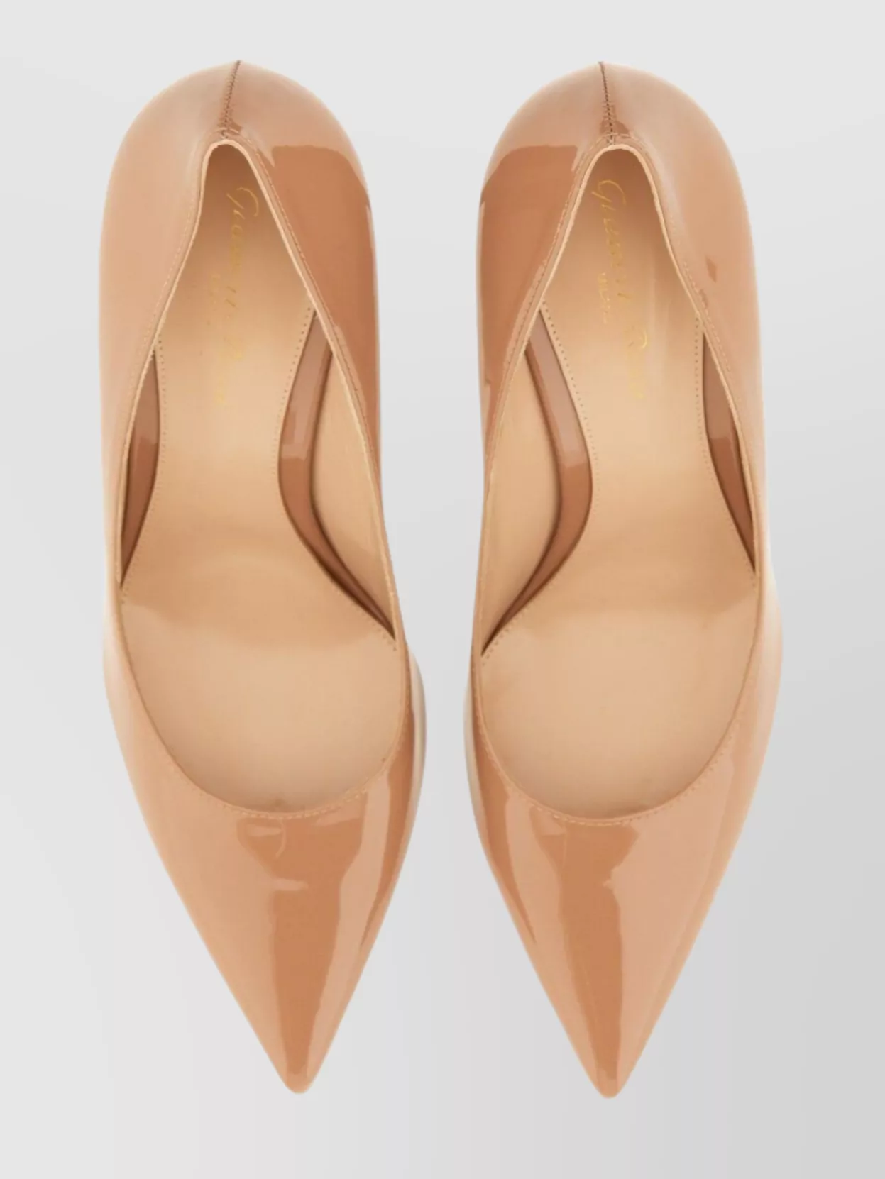 Gianvito Rossi 85 Patent Pointed Toe Stiletto Pumps
