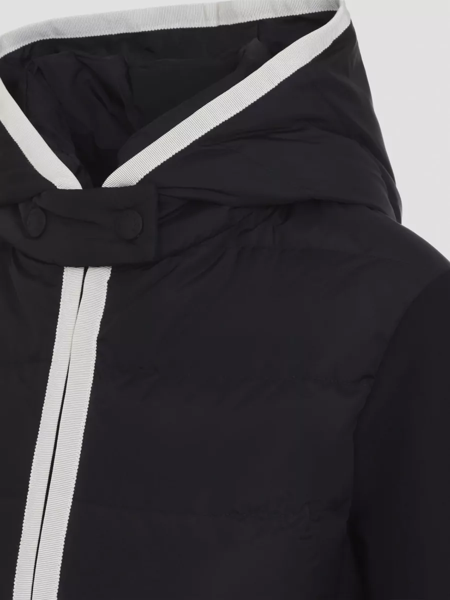 Moncler Grenoble Down quilted hooded zip-up cardigan