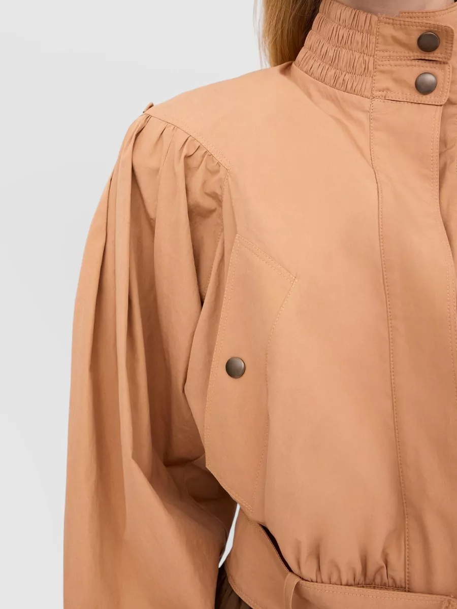 Chloé Cotton Cropped Belted Jacket