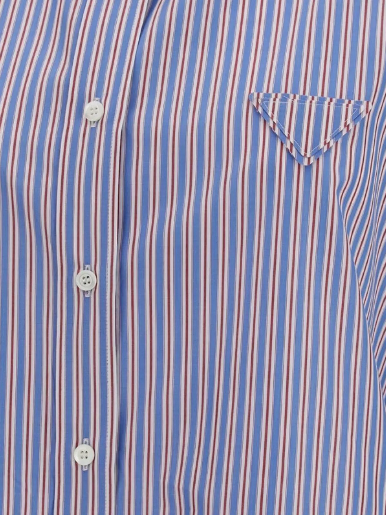 Prada Striped Shirt Chest Pocket