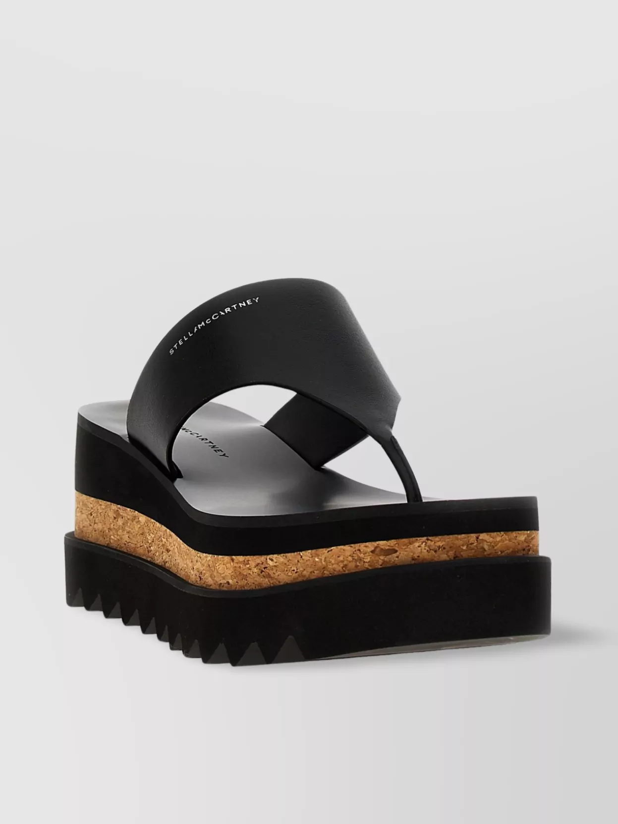 Shop Stella Mccartney Platform Sole Sandals Zigzag Outsole