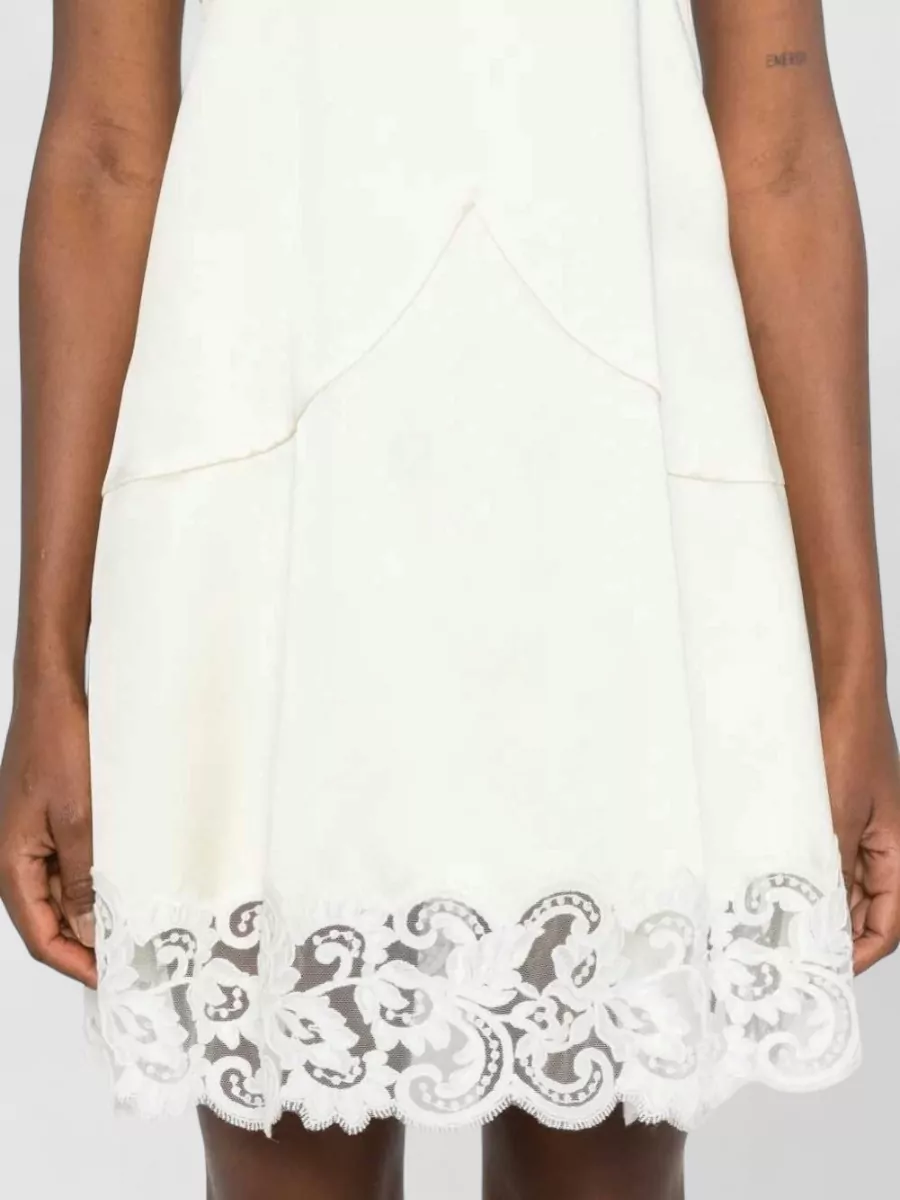 Stella Mccartney Lace-Trim Sleeveless Mini Dress