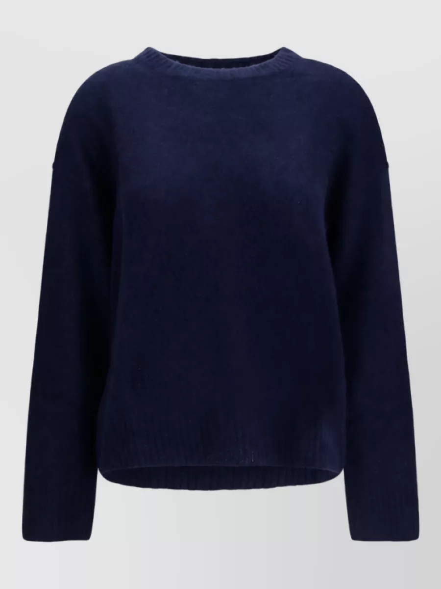 Lisa Yang cashmere silk ribbed crew neck sweatshirt