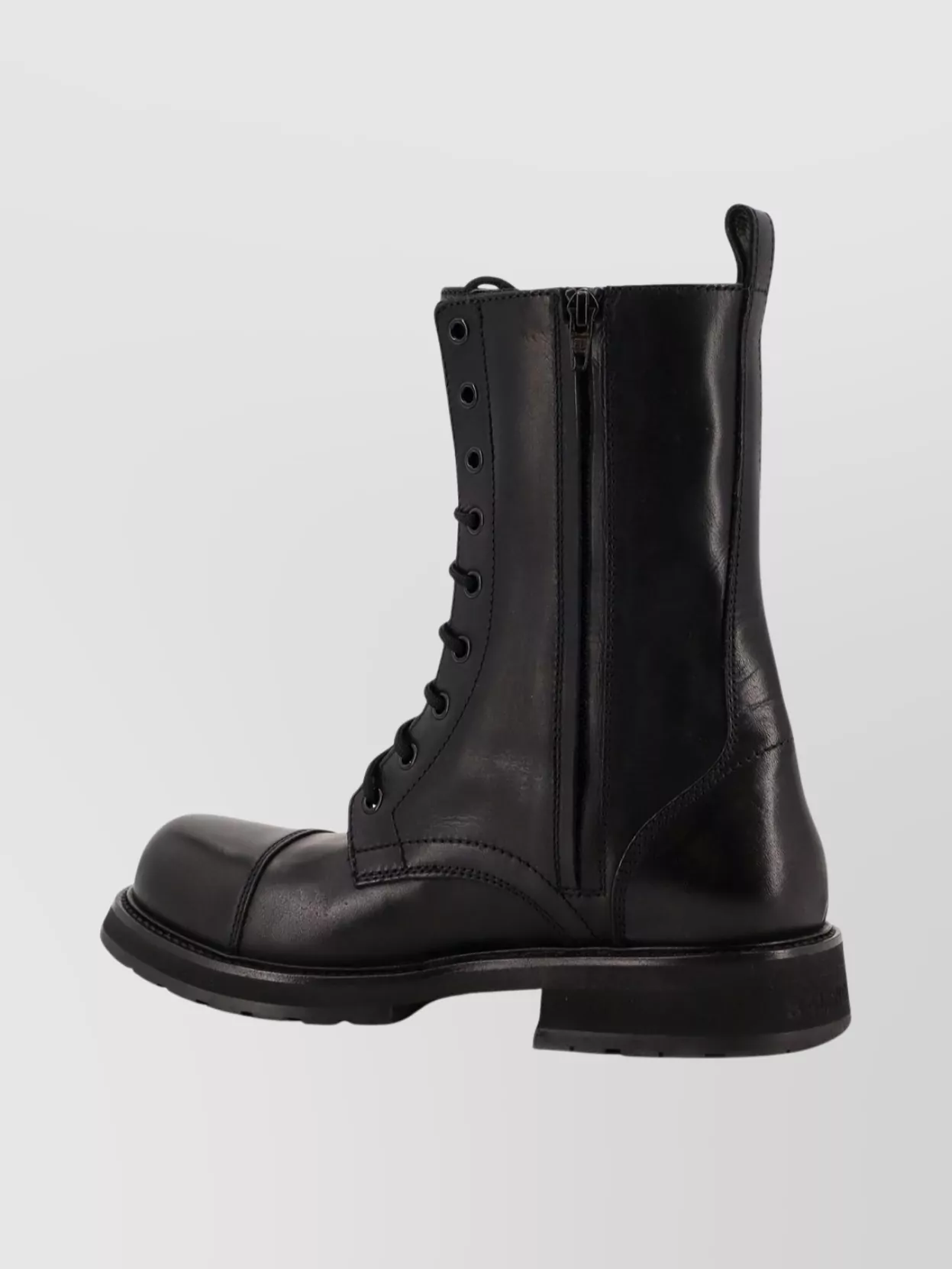 Balenciaga Chunky Sole Lace-Up Leather Boot