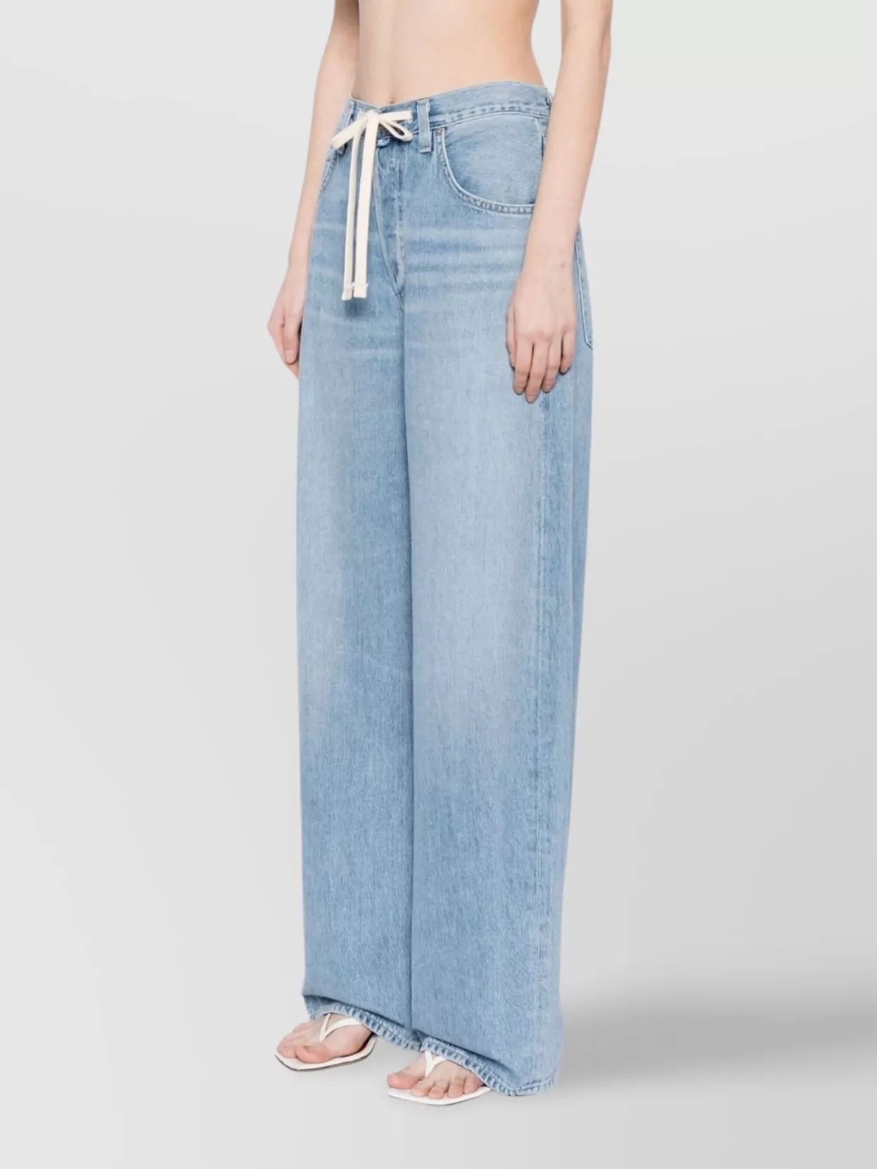Shop Citizens Of Humanity Cotton Jeans Drawstring Waist