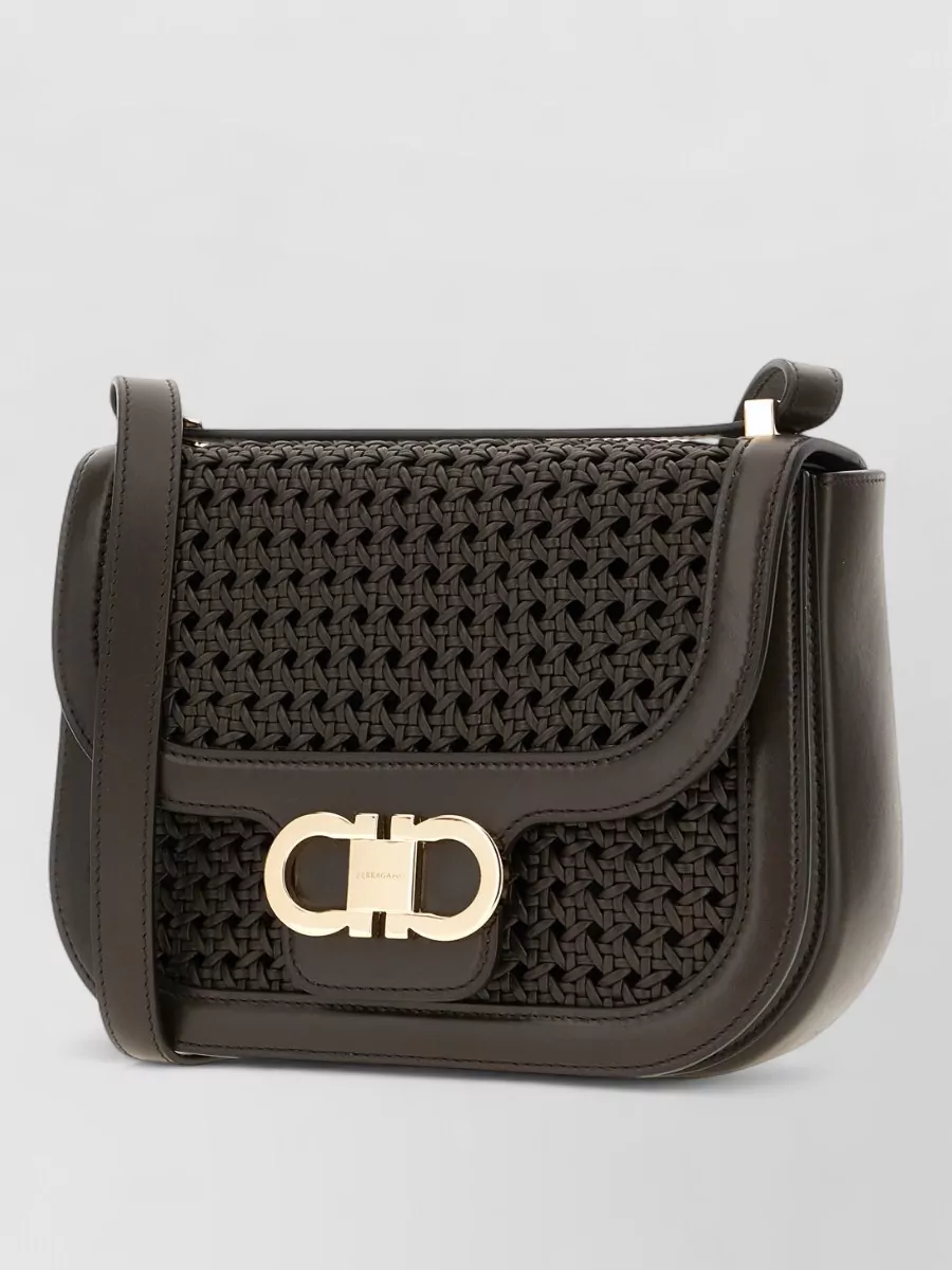 Ferragamo Na Leather Shoulder Bag