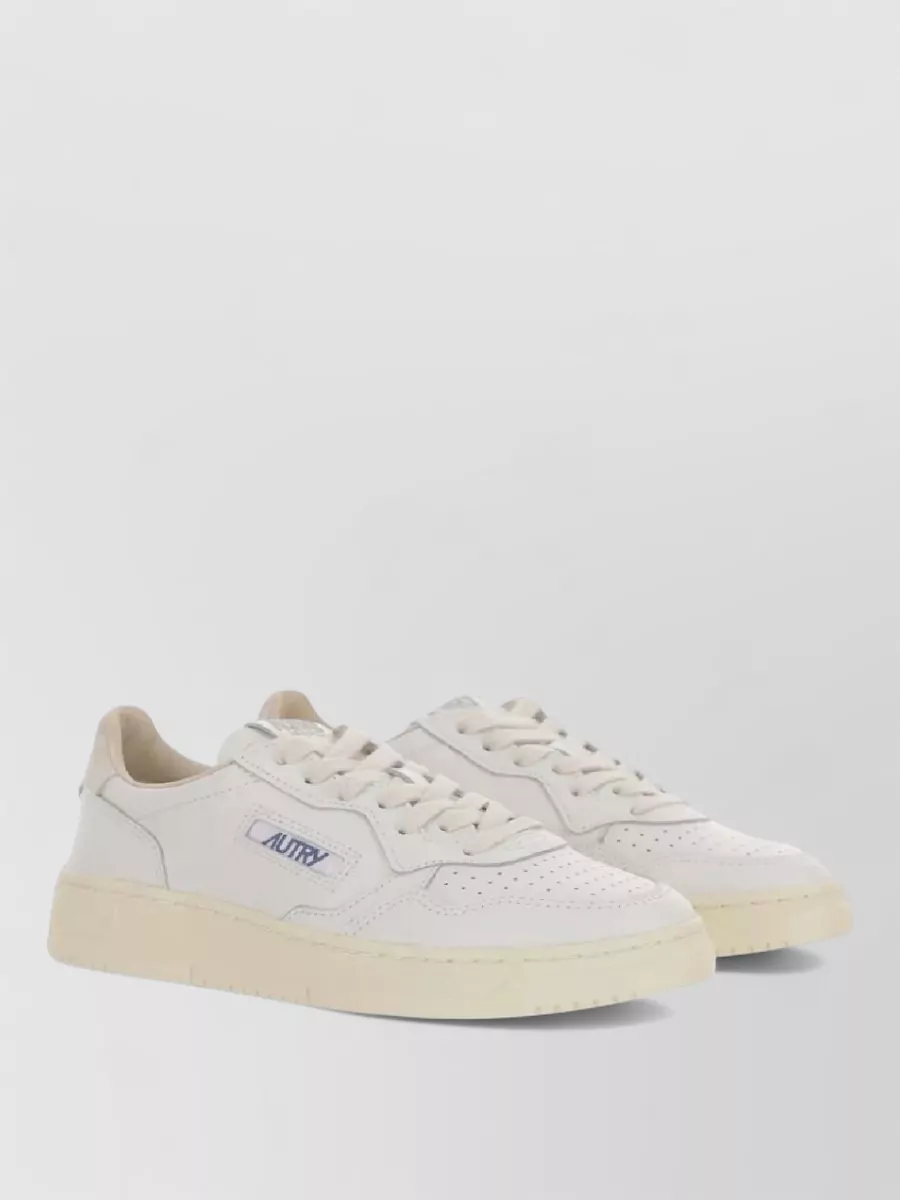 Autry leather low-top lace-up sneakers