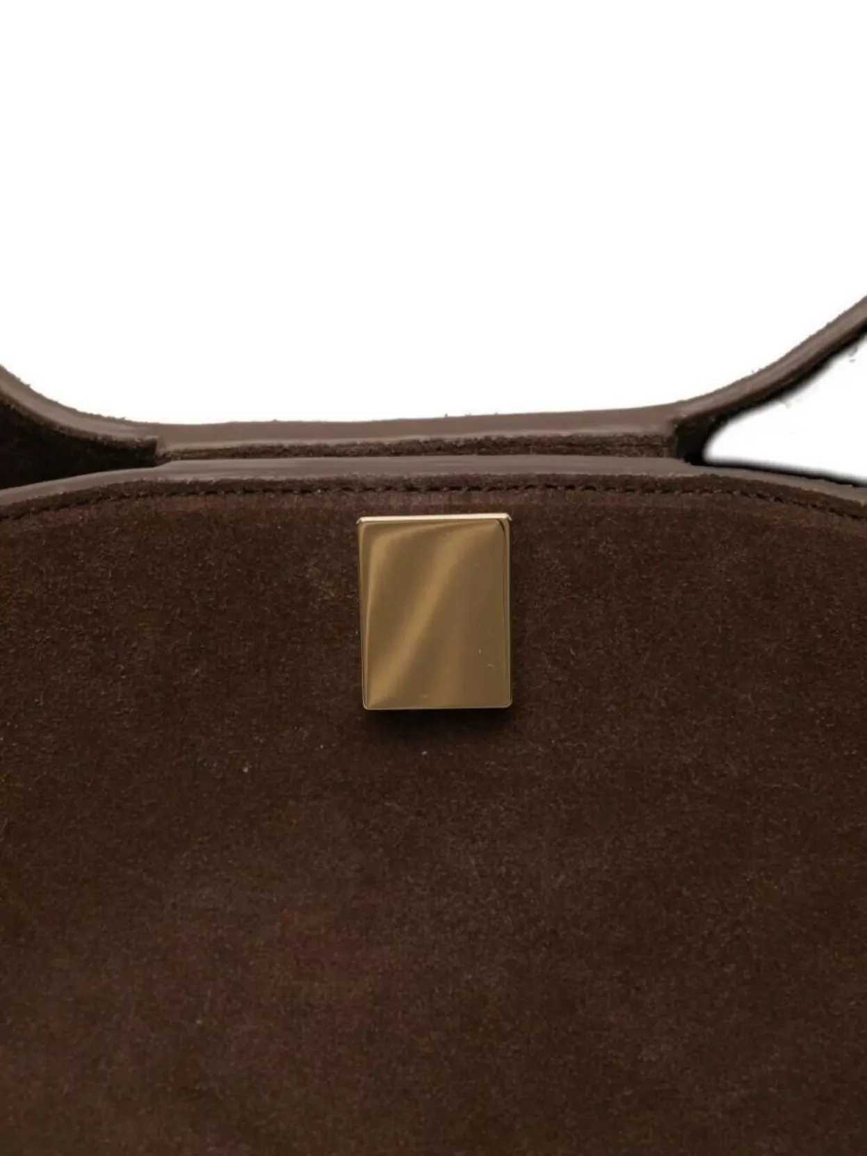 Yuzefi Suede Tote Bag Featuring Knot Handles In Brown