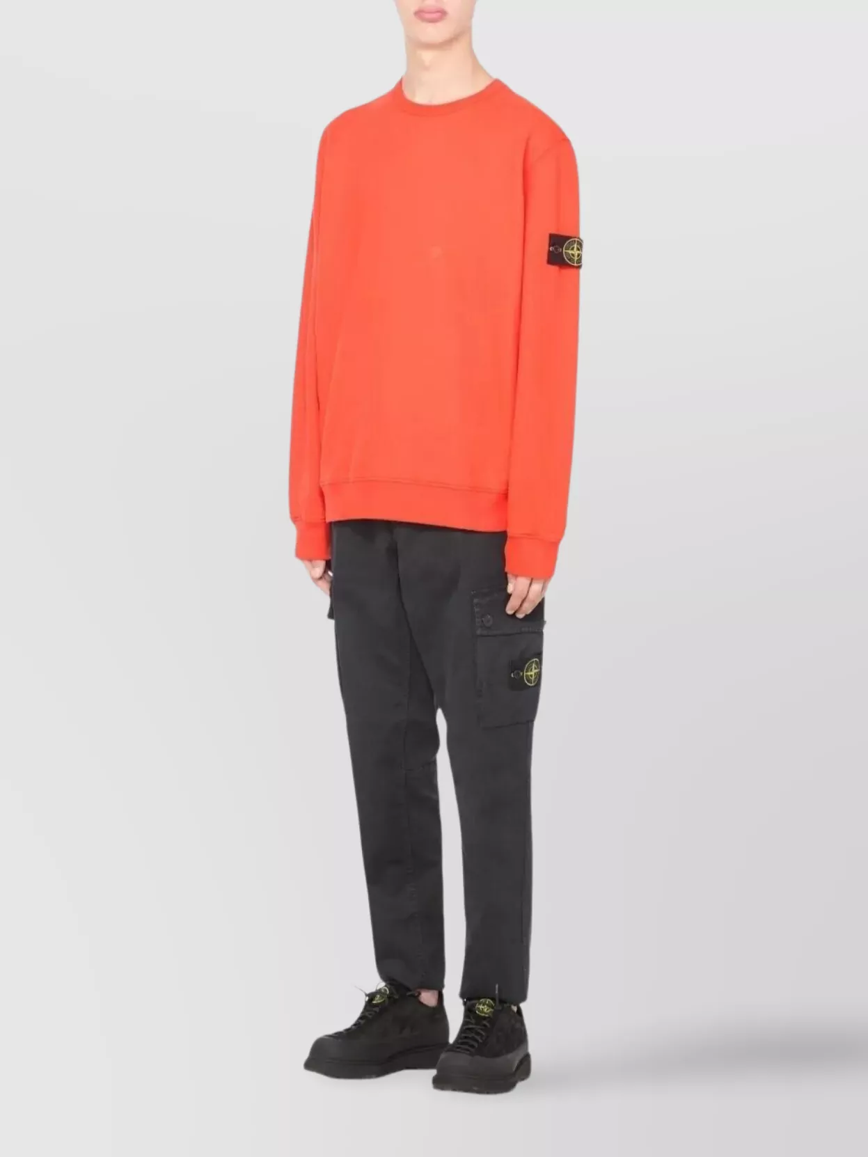 Stone Island Fleece Crew Neck Sweatshirt