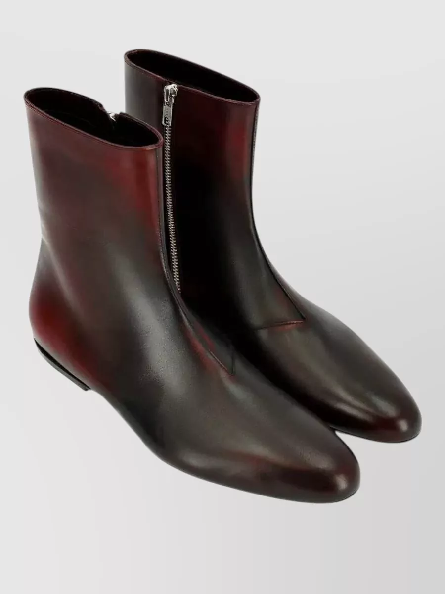 Dries Van Noten Leather Ankle Boots