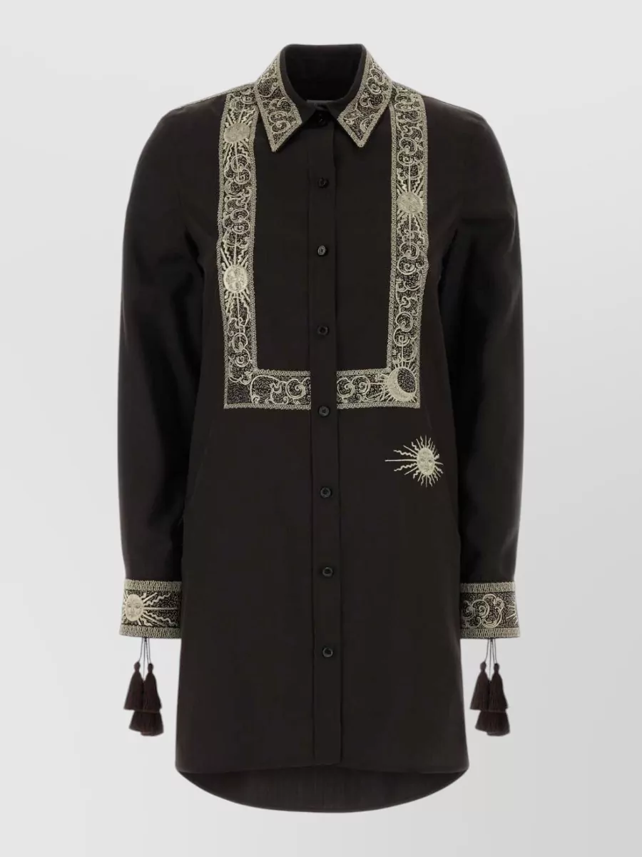 Burberry Silk shirt mini dress