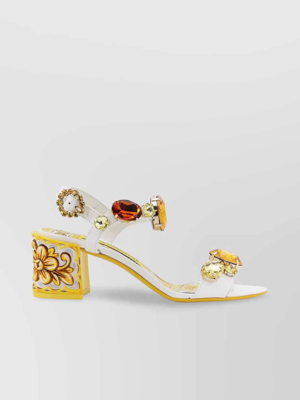 Dolce&Gabbana Sandals With Jewel Applications And Ankle Strap