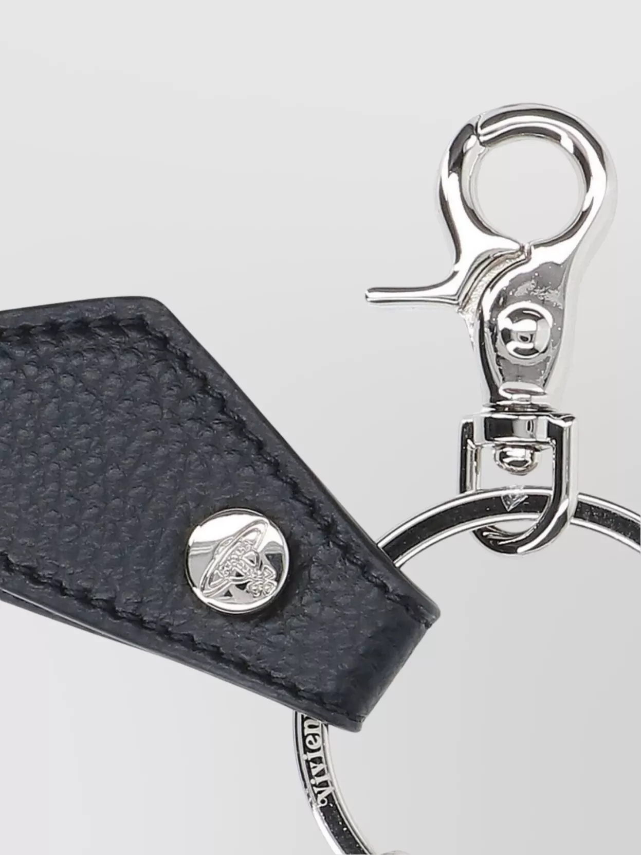 Vivienne Westwood Heart And Planet Keyrings With Silver Hardware