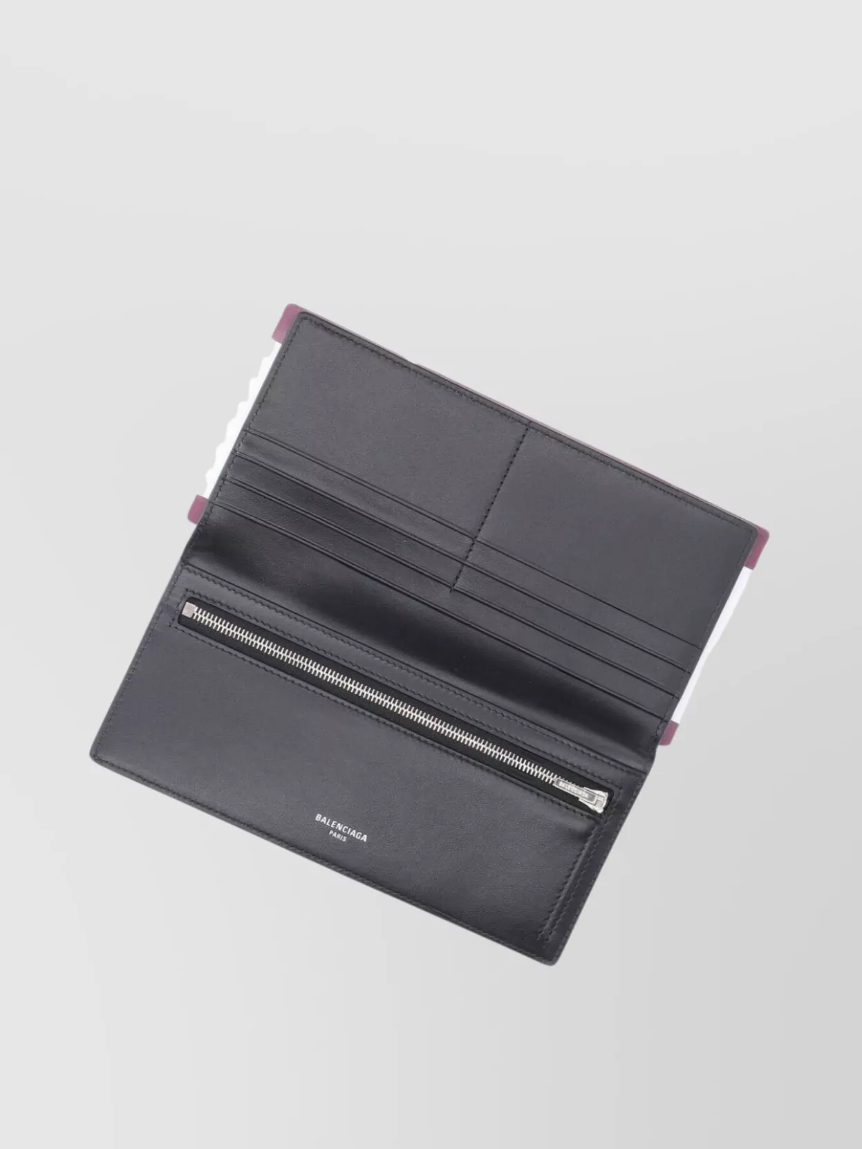 Balenciaga Signature Logo Cardholder Passport Zip Wallet