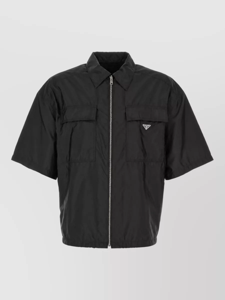 Prada recycled nylon shirt jacket