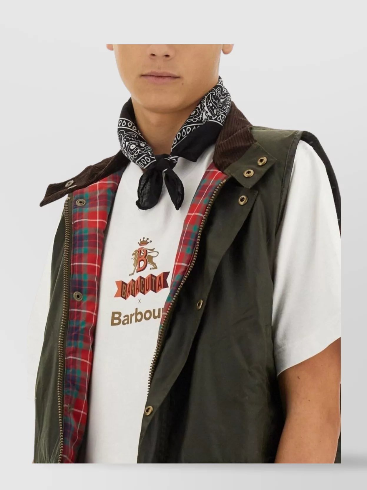 Barbour Graphic Logo Print Crew Neck T-shirt