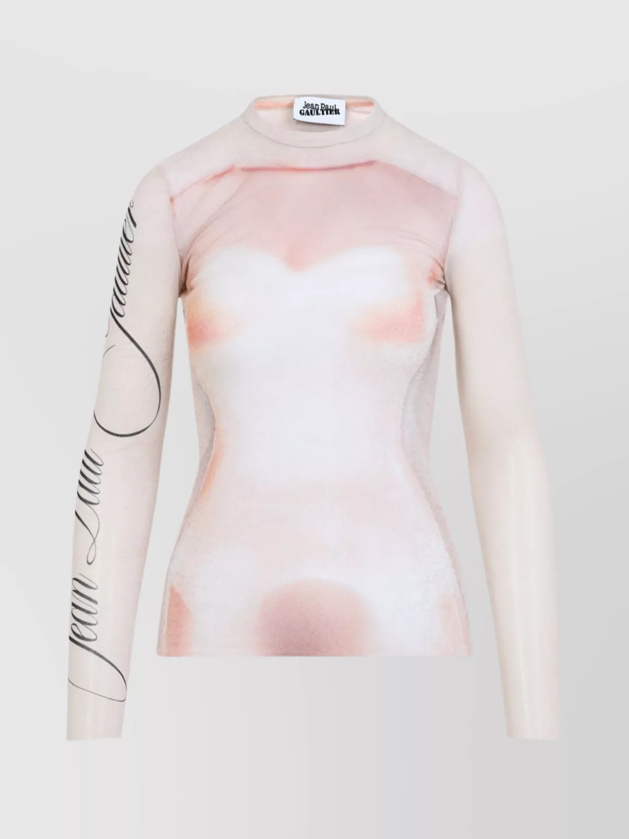 Shop Jean Paul Gaultier The Fitted Silhouette Top In Pink