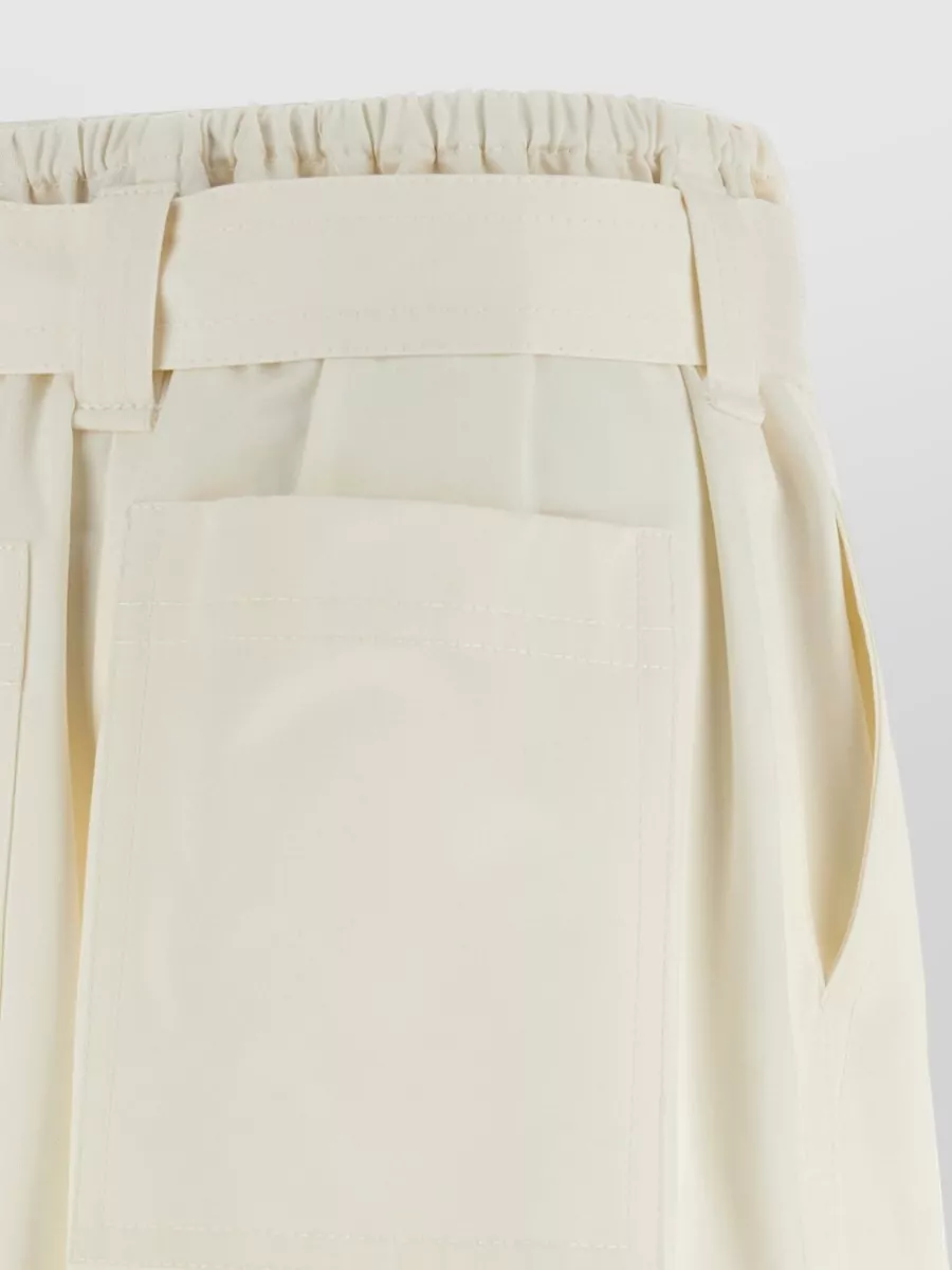 Zimmermann Cotton High-Rise Wide-Leg Bermuda Shorts