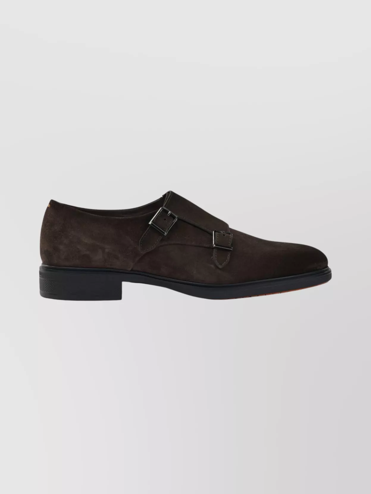 Santoni Double Buckle Loafers Made From Suede