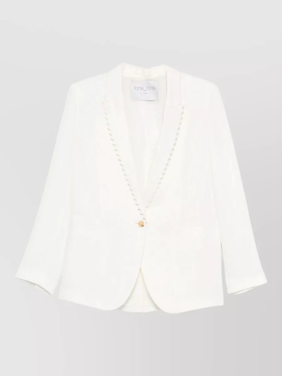 Forte Forte Linen Single-Breasted Jacket