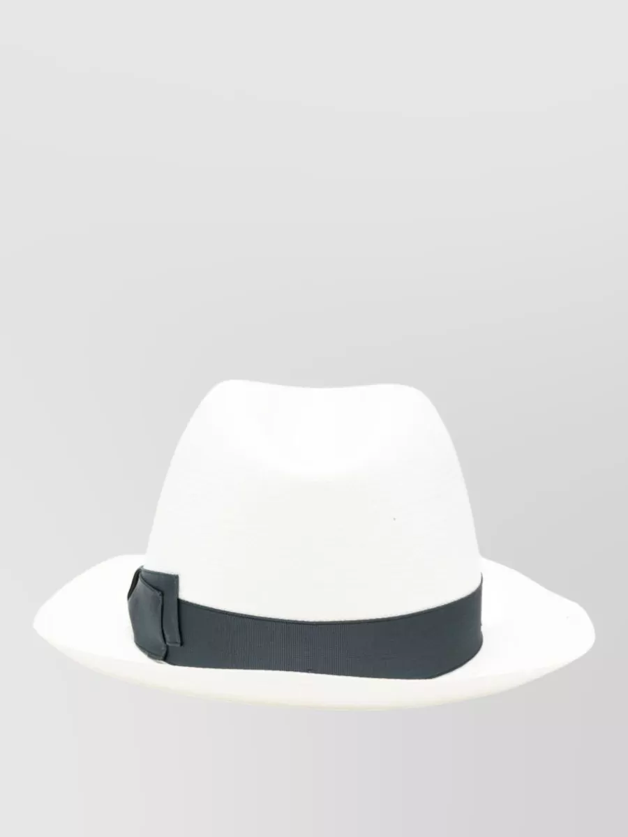 Borsalino Raffia Fedora Hat