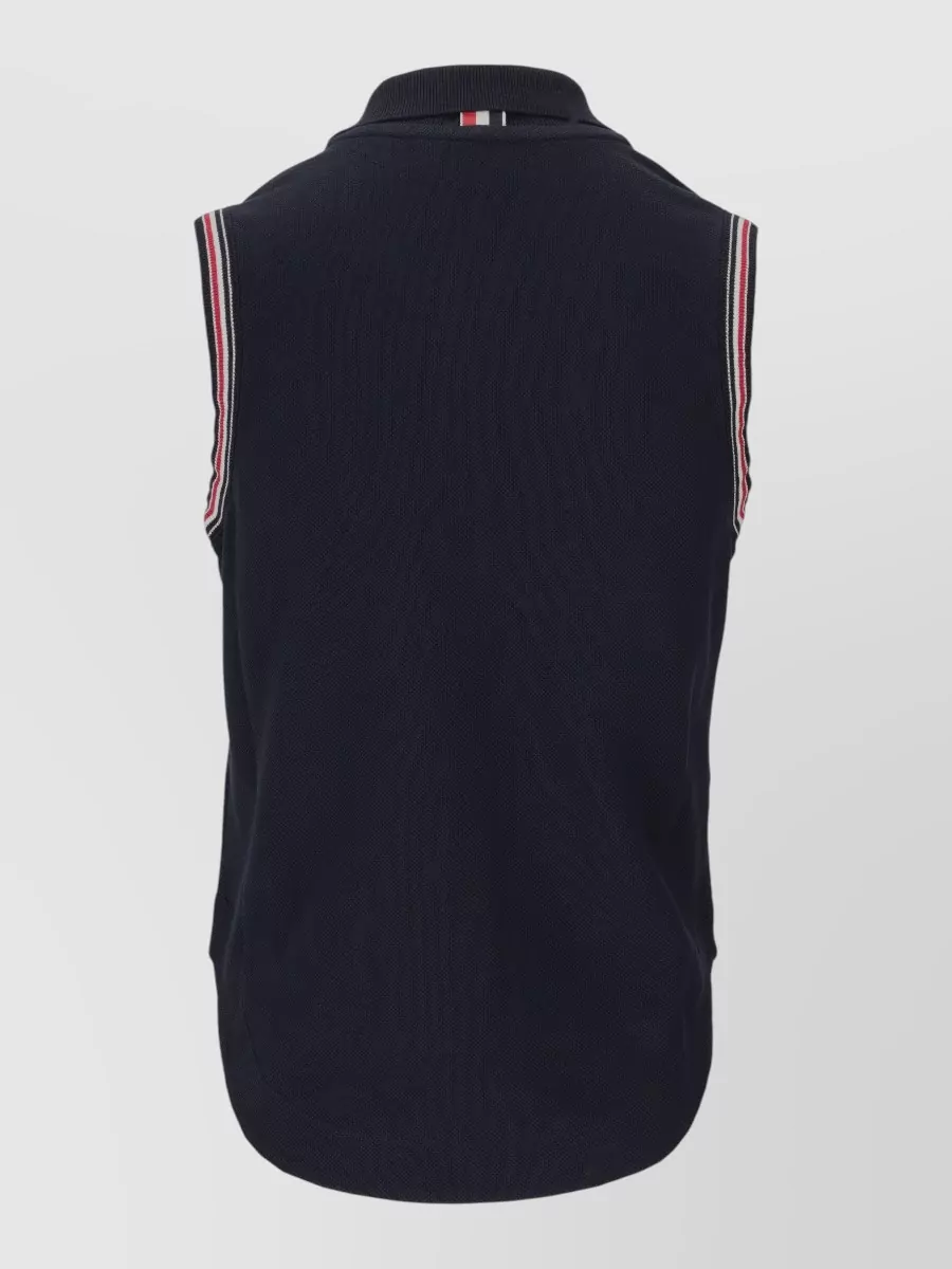 Thom Browne Sleeveless Piqué Waistcoat
