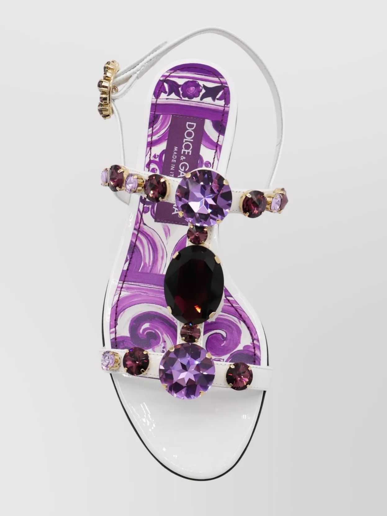 Dolce&Gabbana Heel Sandals With Embellished Jewel Accents