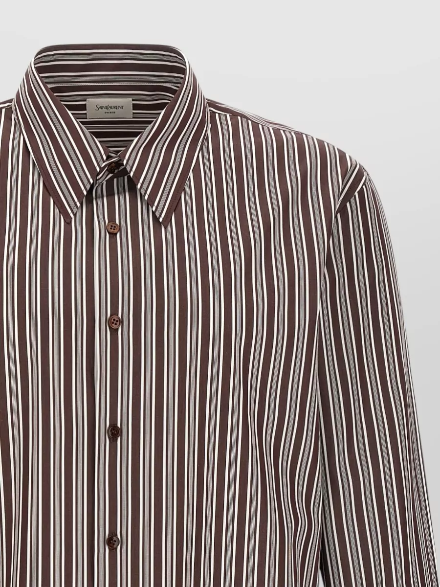 Saint Laurent Striped Cotton Shirt