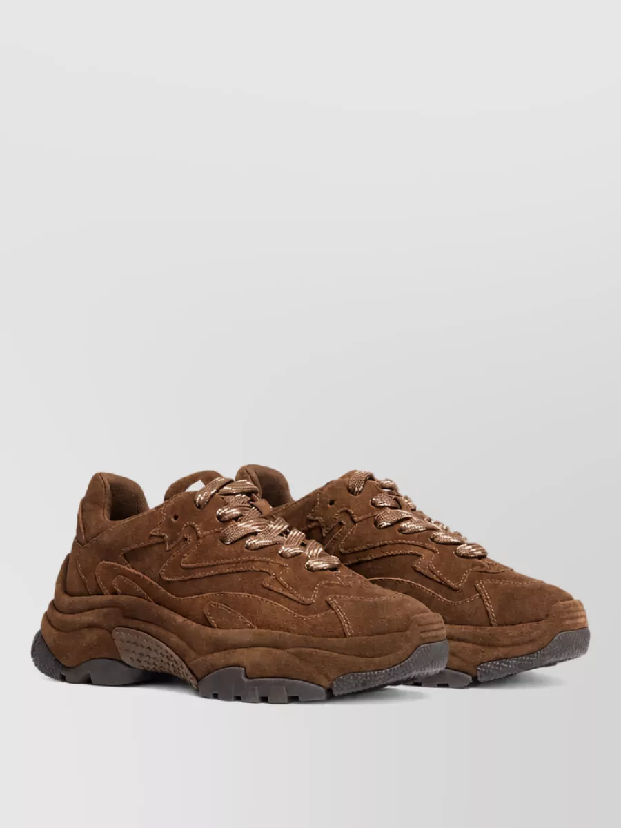 Ash leather low-top sneakers