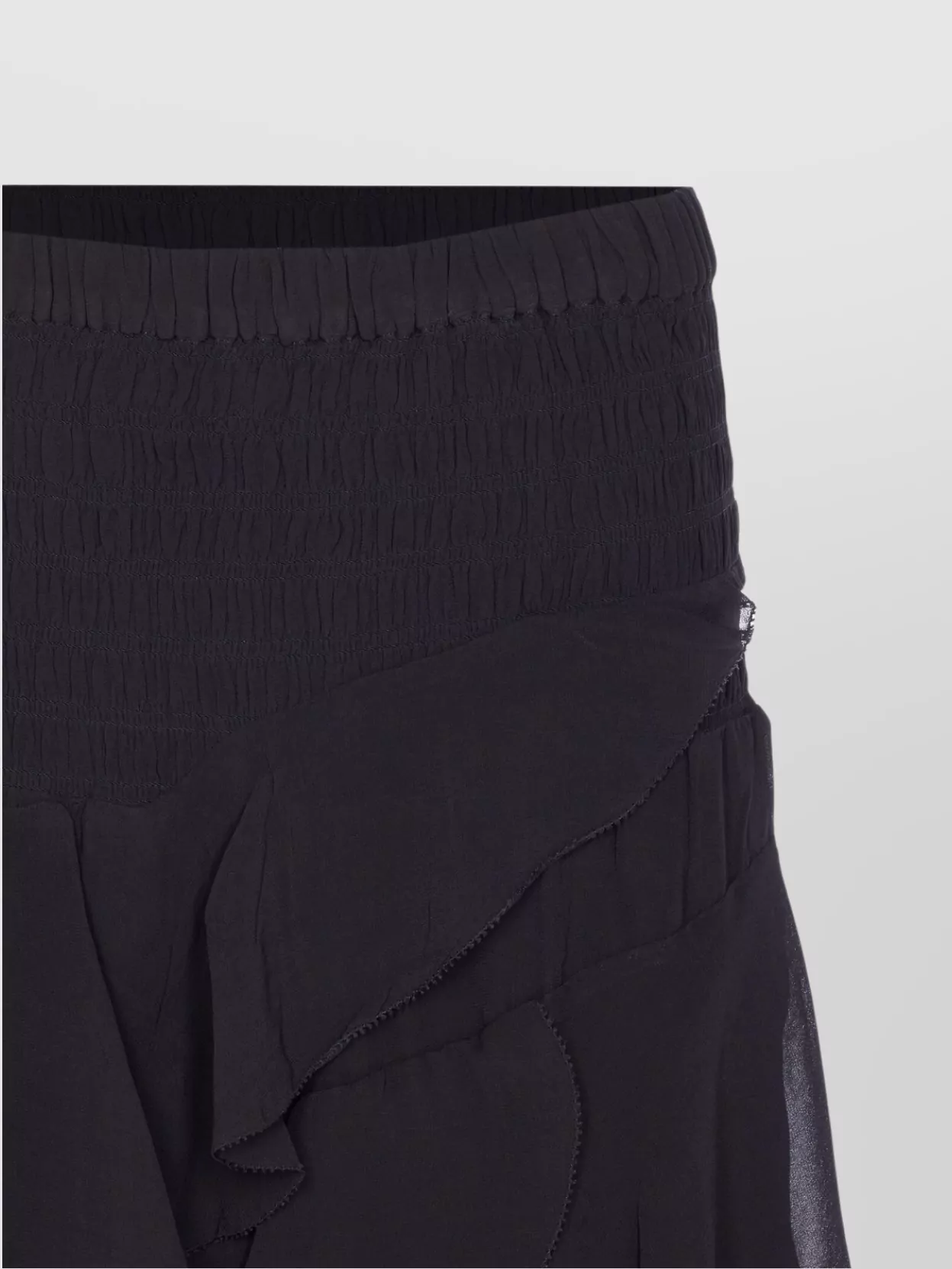 Isabel Marant Etoile Layered Sheer Skirt With Ruffled Flounces
