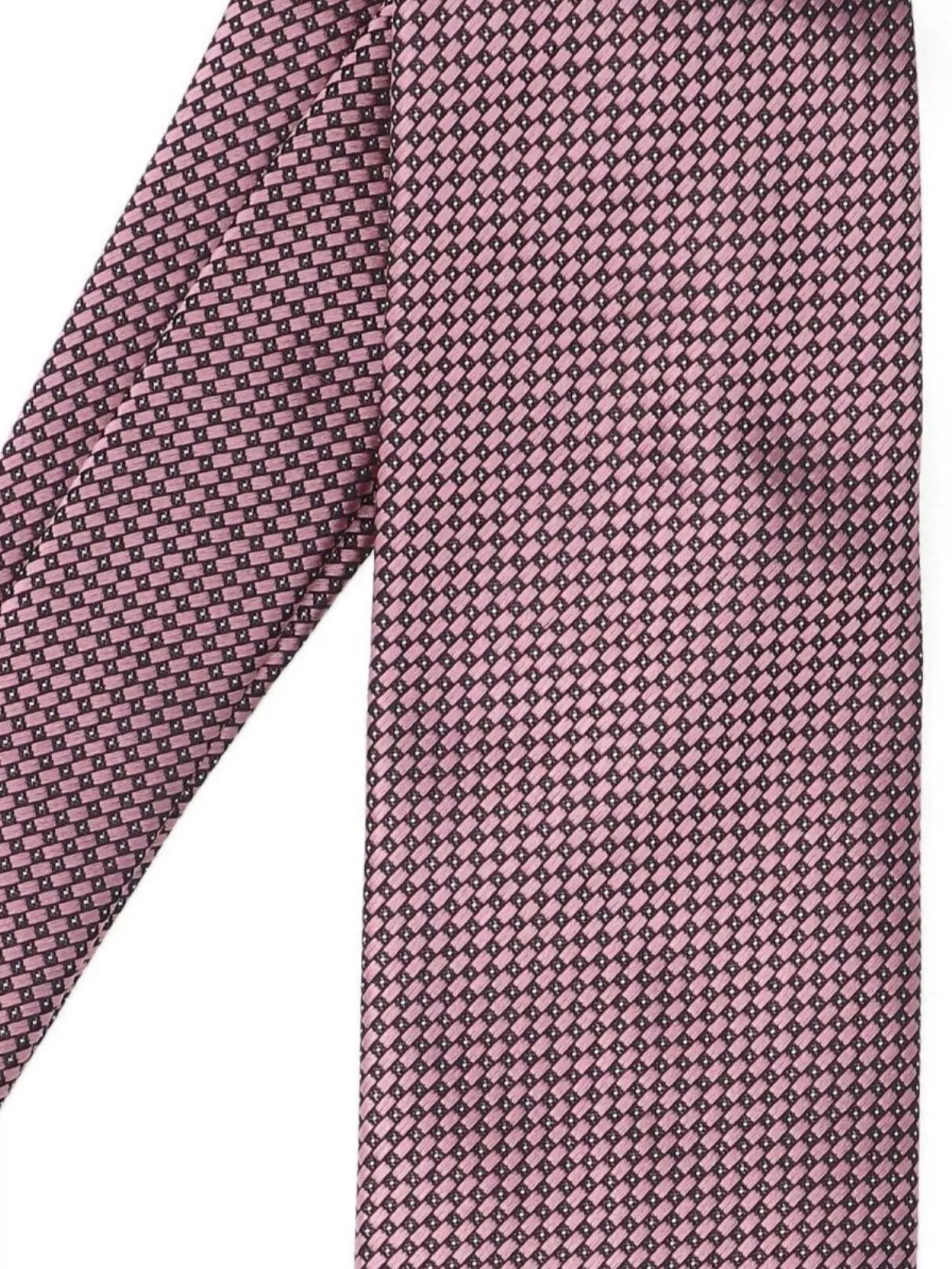 Zegna Silk Ties With Diamond Pattern And Pointed Tip