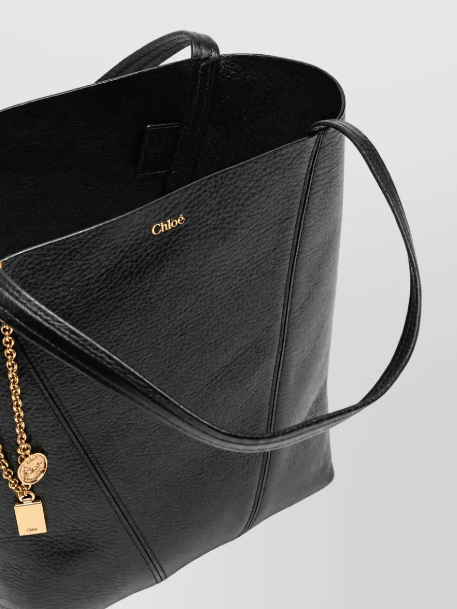 Chloé Chloé Spin Leather Tote Bag
