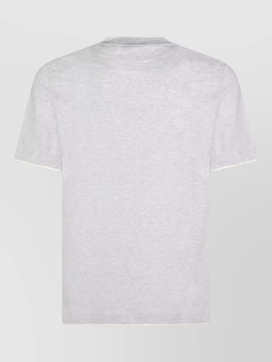 Brunello Cucinelli Crew Neck Plain T-Shirt Short Sleeves
