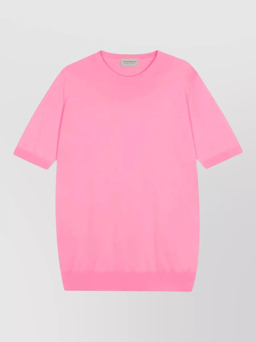 John Smedley fine-knit cotton short-sleeve jumper