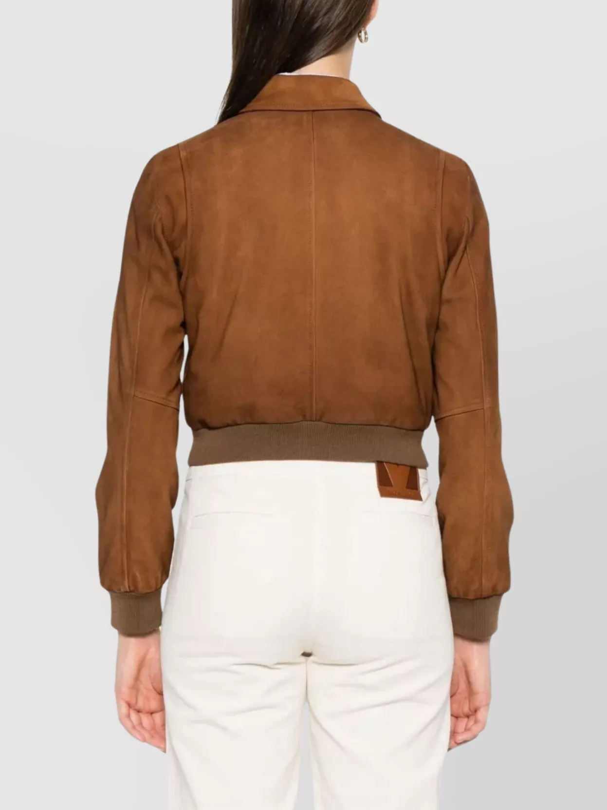 Miu Miu Capi In Pelle Camoscio Cerato In Brown