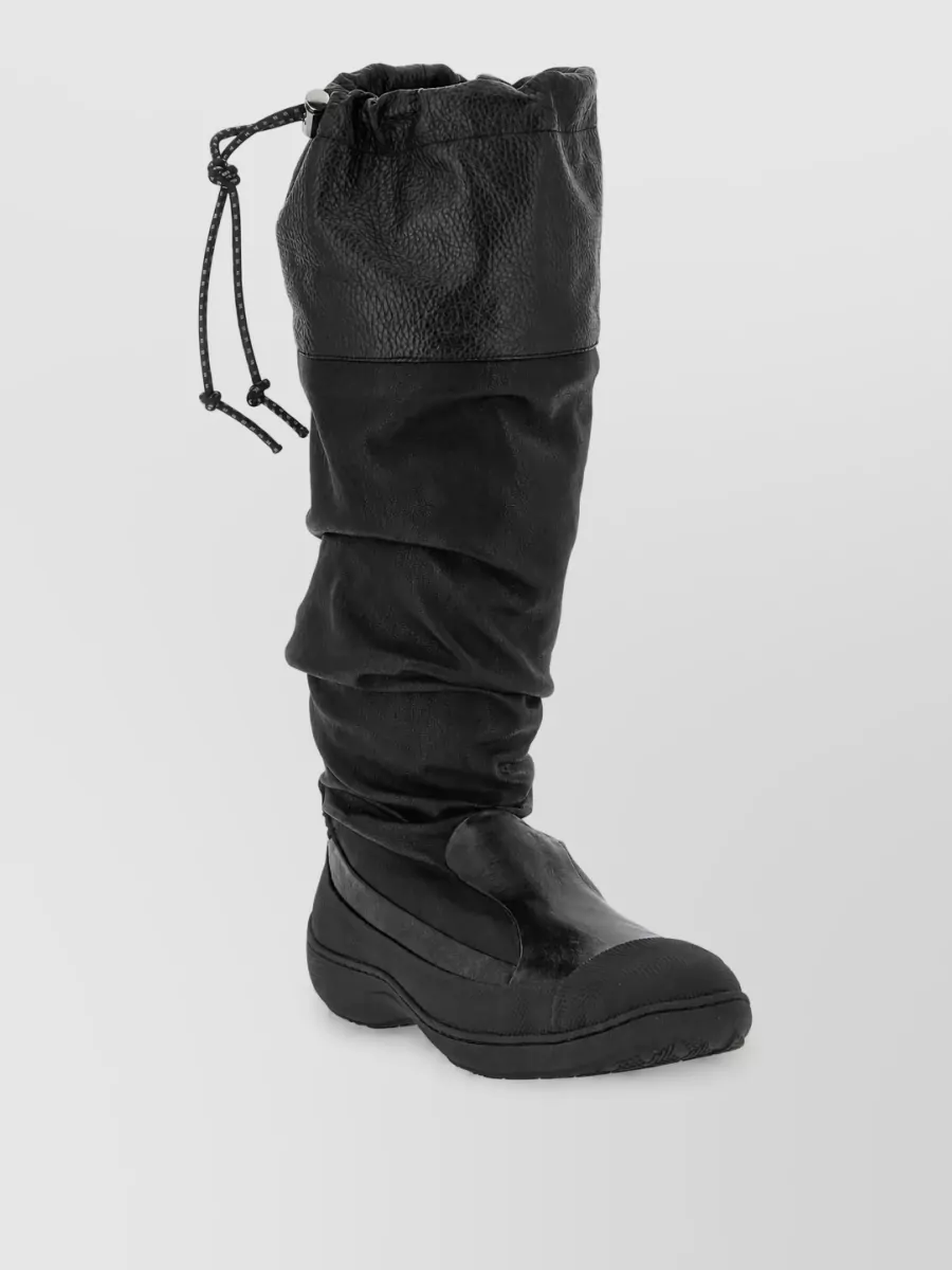 Kiko Kostadinov leather drawstring boots