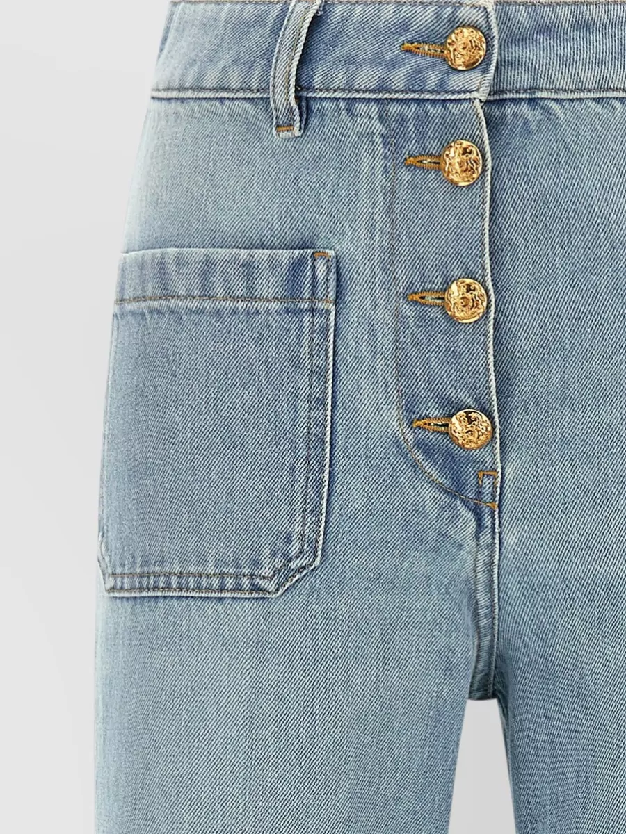 Valentino Garavani Denim High-Rise Straight-Leg Jeans