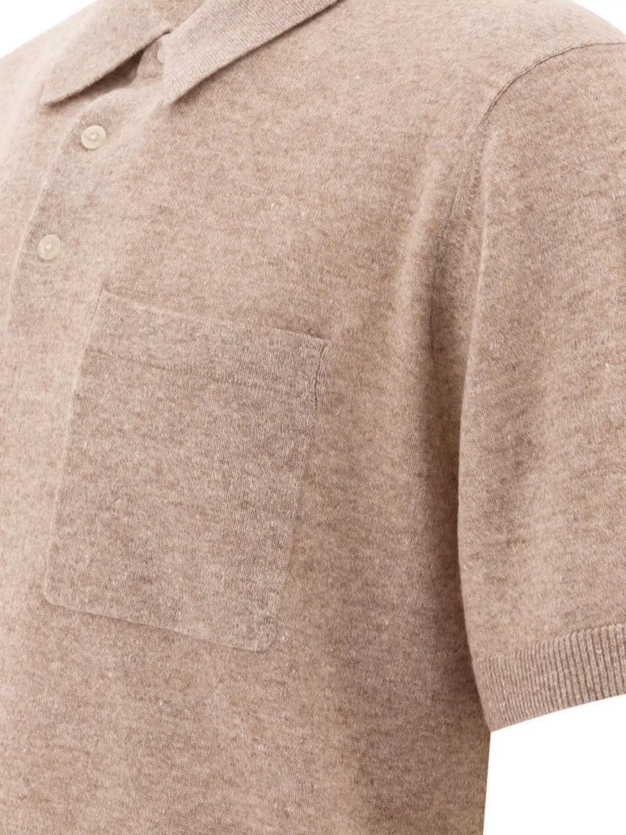 Vince Pocketed Polo With Ribbed Collar And Sleeves