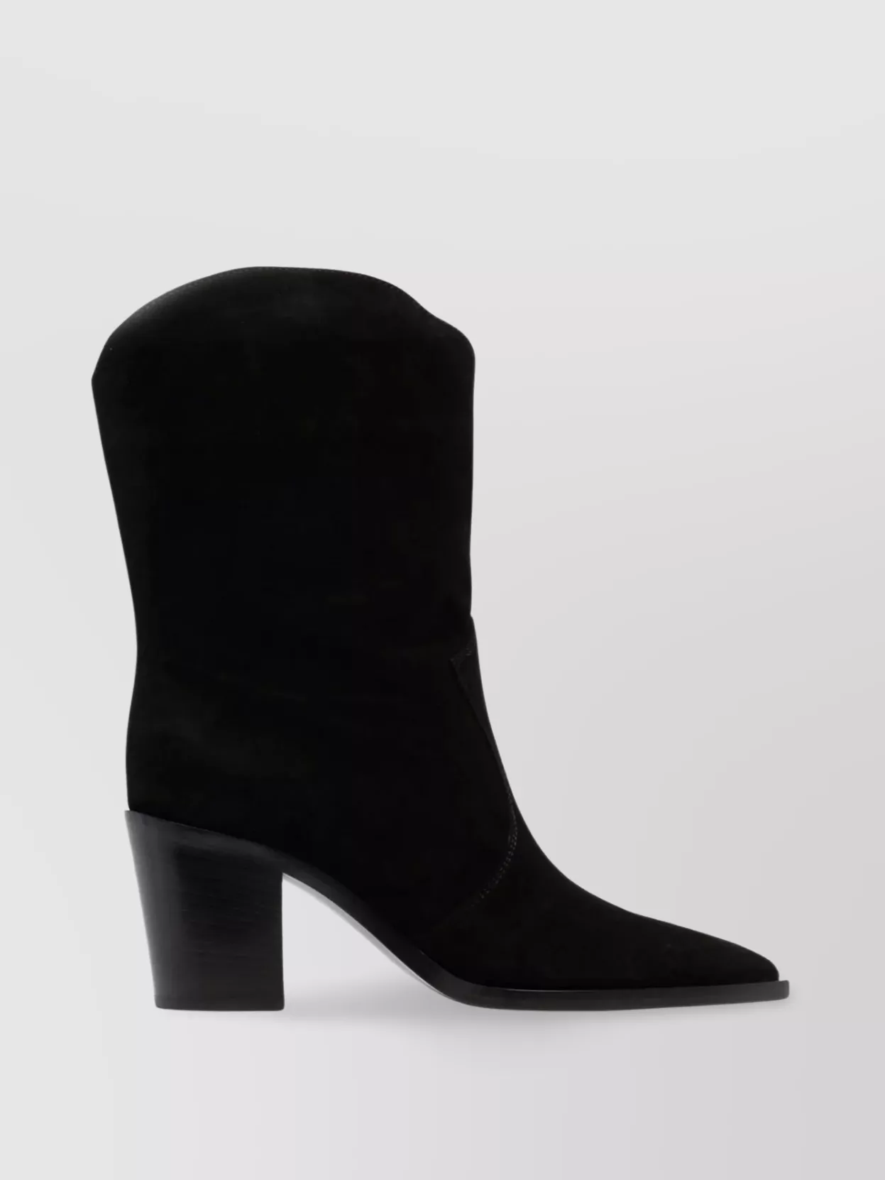 Gianvito Rossi Heel Block Mid-calf Pointed Toe Boots