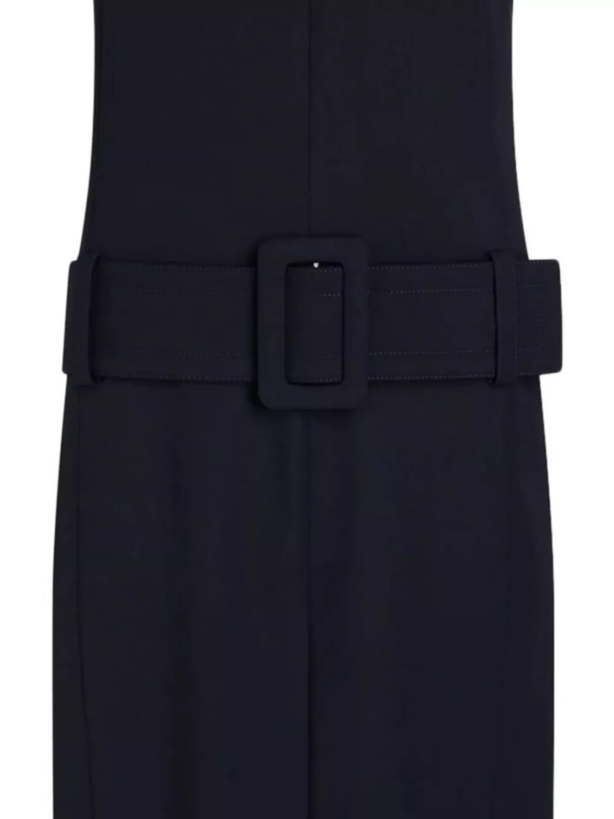 Patou Waist Belted Sleeveless Midi Dress