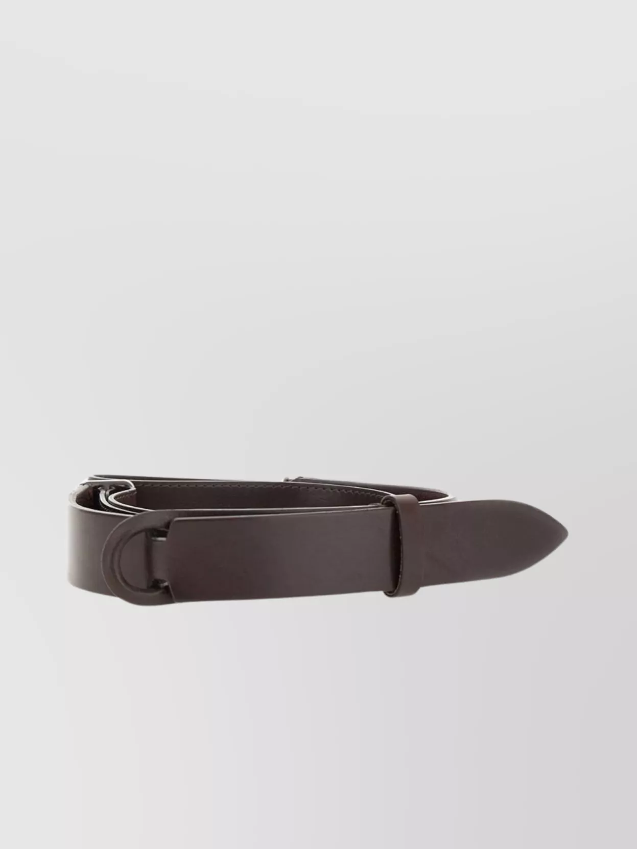 Shop Orciani "bull Nobukle" Leather Belt