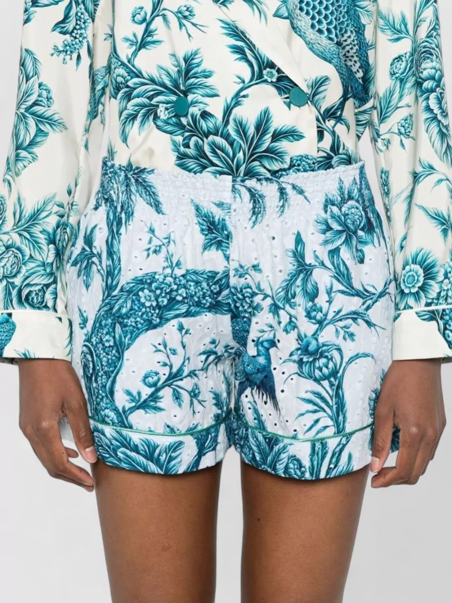 F.r.s For Restless Sleepers Floral-Print Cotton Tailored Shorts