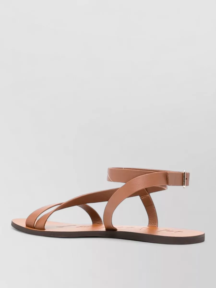 Manebi Leather Gladiator Sandals