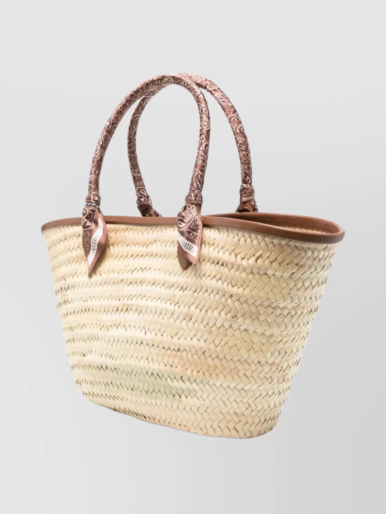 Amiri Woven Tote Leather Trim