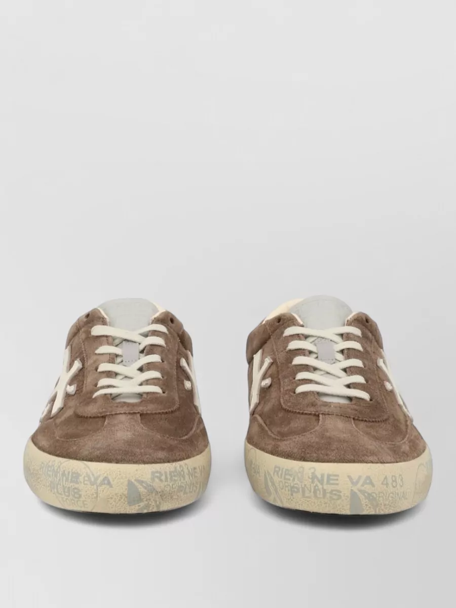 Premiata leather low-top sneakers